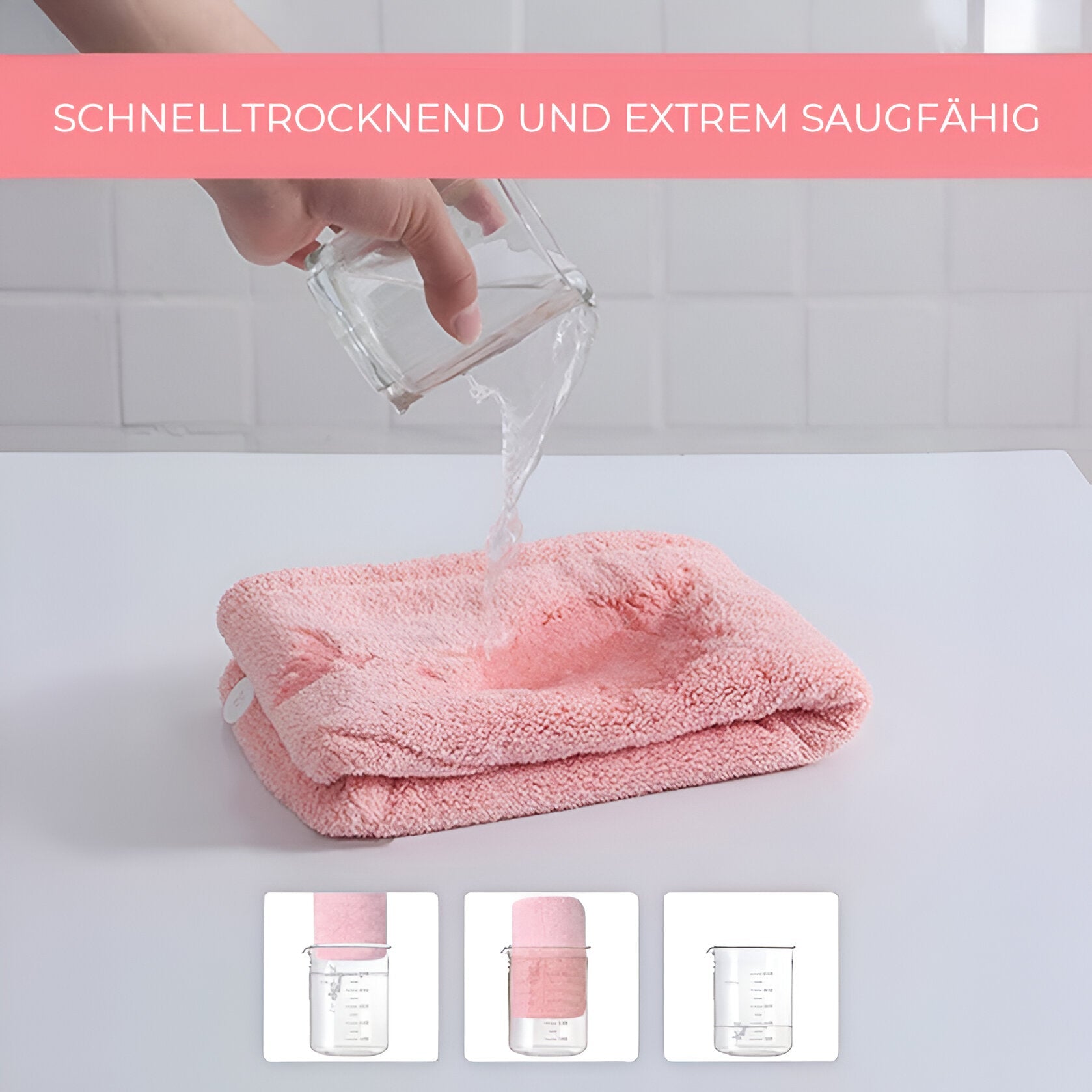 Serviette turban en microfibre – Lot de 2 | Séchage rapide et doux des cheveux