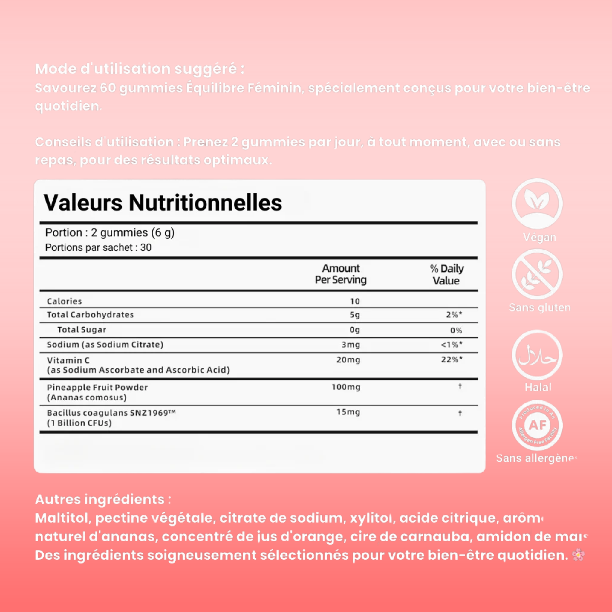 Gummies Équilibre Féminin | Ananas