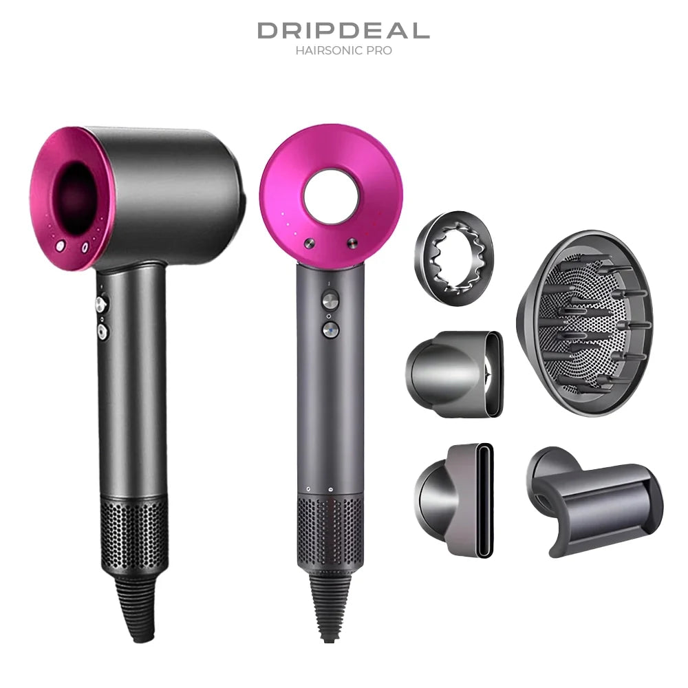 HairSonic Pro Dripdeal – Sèche-cheveux et appareil coiffant 5-en-1 avec technologie ionique