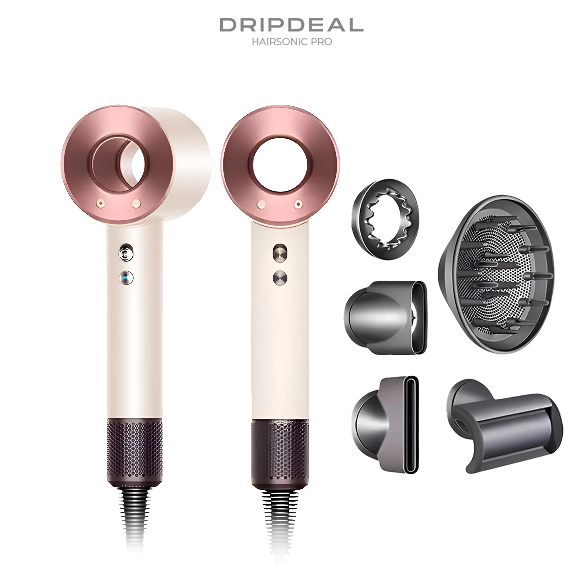 HairSonic Pro Dripdeal – Sèche-cheveux et appareil coiffant 5-en-1 avec technologie ionique