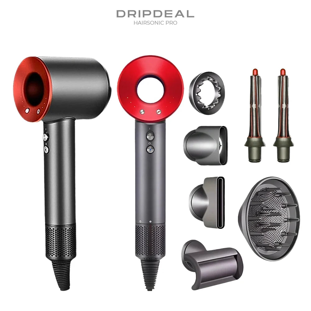 HairSonic Pro Dripdeal – Sèche-cheveux et appareil coiffant 5-en-1 avec technologie ionique