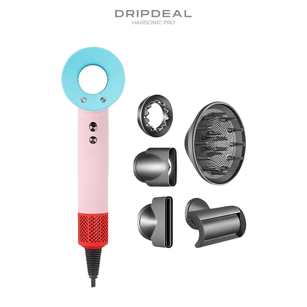 HairSonic Pro Dripdeal – Sèche-cheveux et appareil coiffant 5-en-1 avec technologie ionique