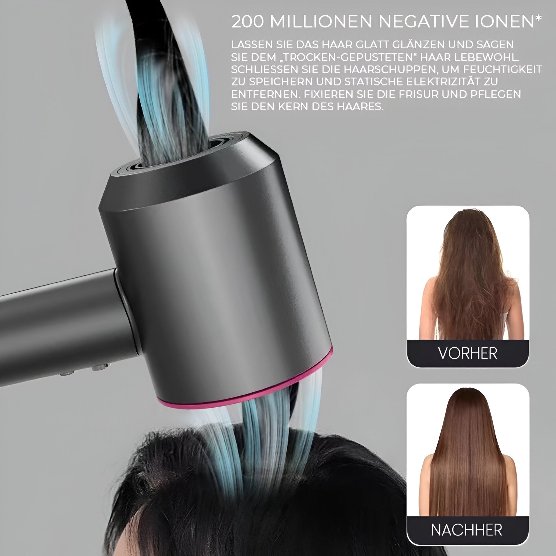 HairSonic Pro Dripdeal – Sèche-cheveux et appareil coiffant 5-en-1 avec technologie ionique