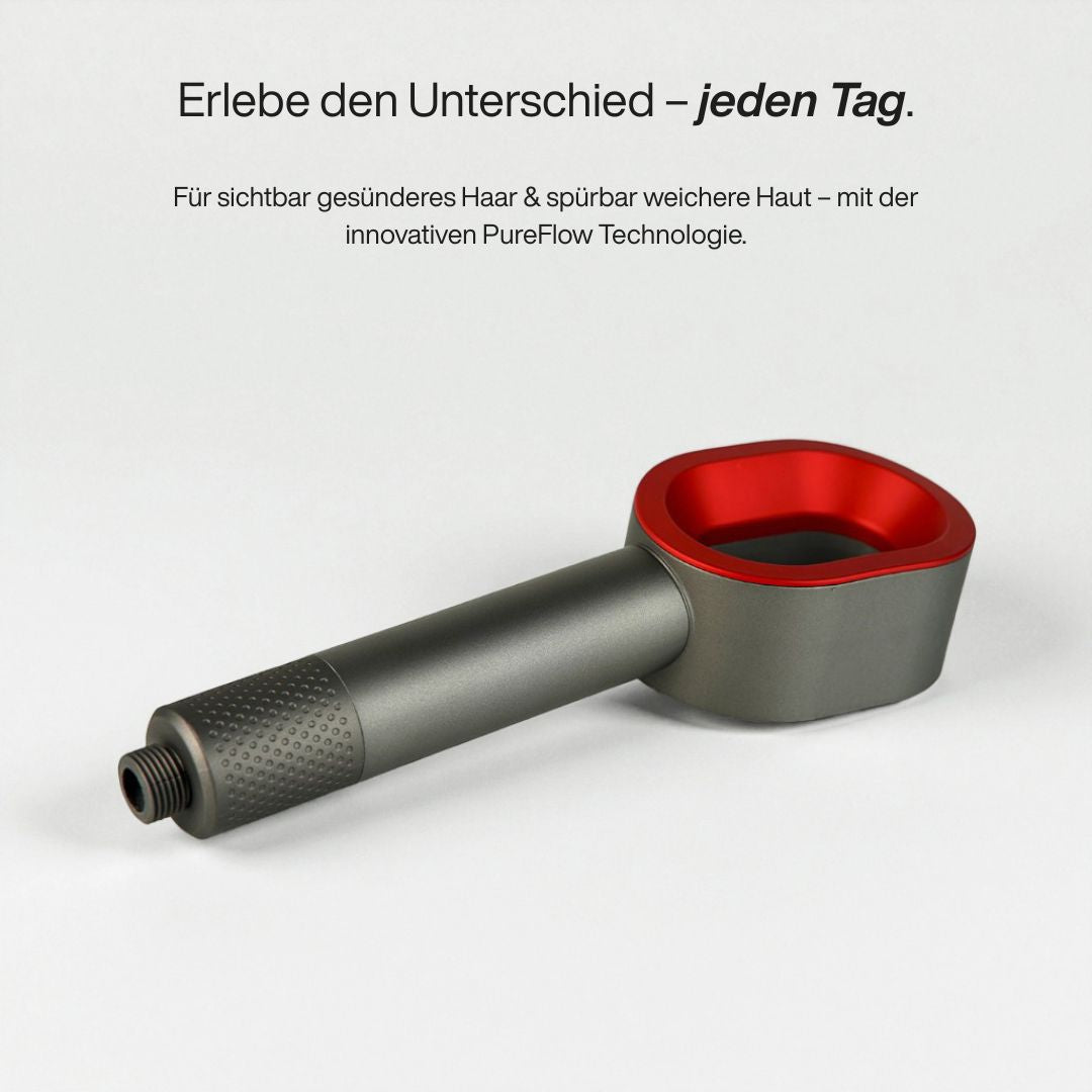 PureFlow One – Pommeau de douche premium avec filtre et embout massage