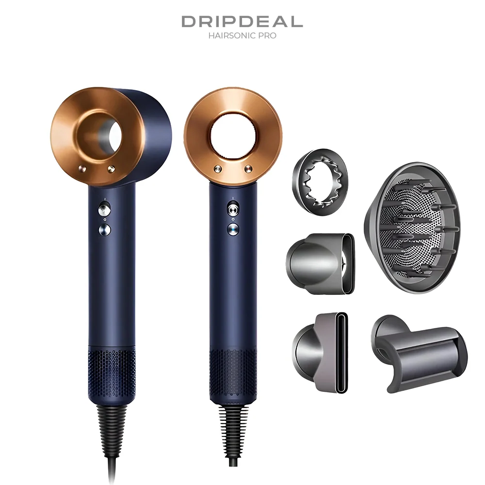 HairSonic Pro Dripdeal – Sèche-cheveux et appareil coiffant 5-en-1 avec technologie ionique