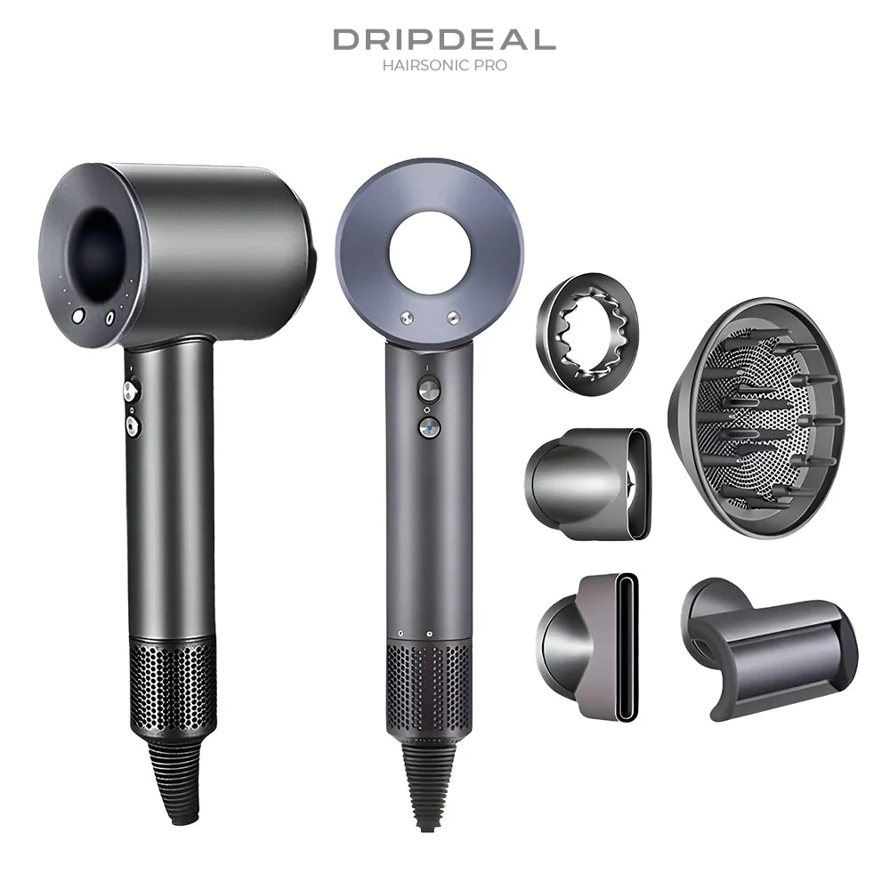 HairSonic Pro Dripdeal – Sèche-cheveux et appareil coiffant 5-en-1 avec technologie ionique