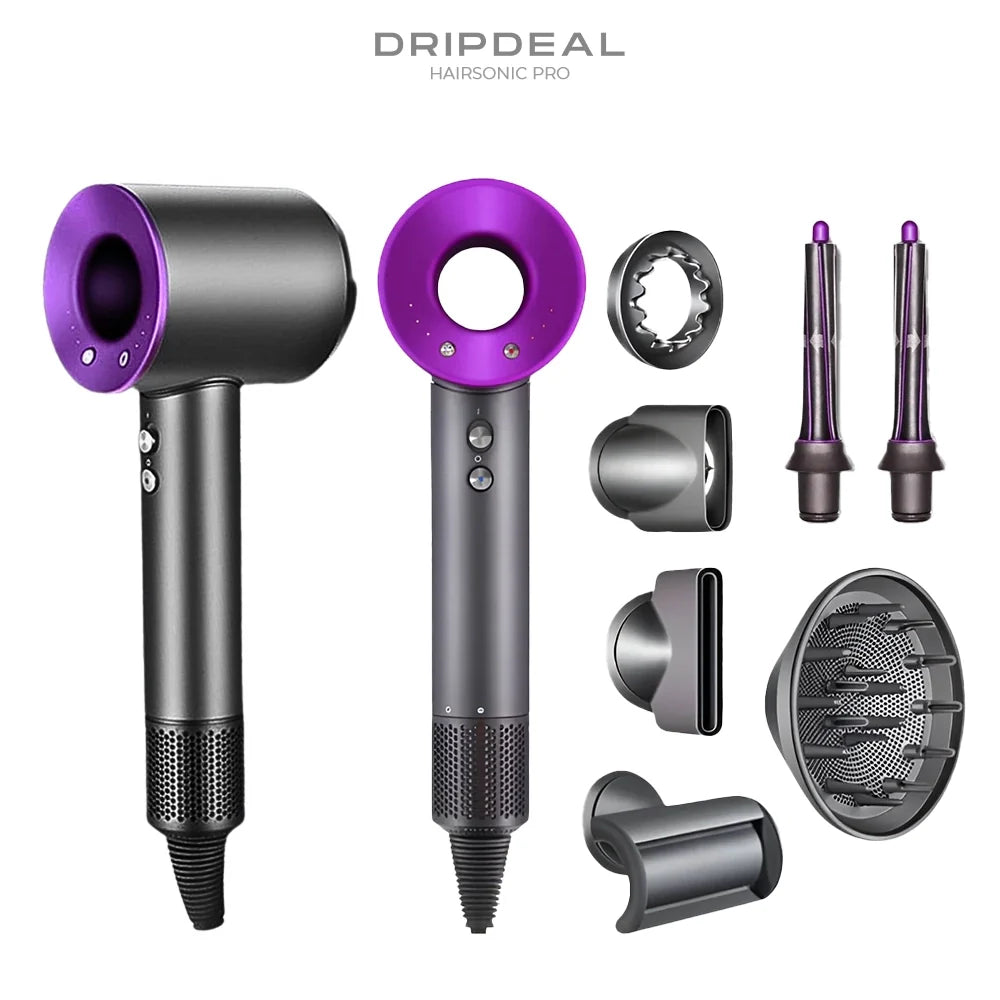 HairSonic Pro Dripdeal – Sèche-cheveux et appareil coiffant 5-en-1 avec technologie ionique